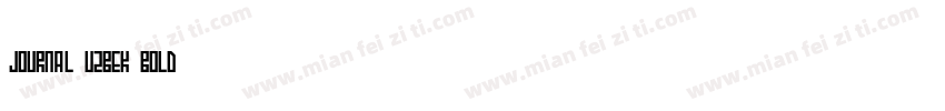 Journal Uzbek Bold字体转换